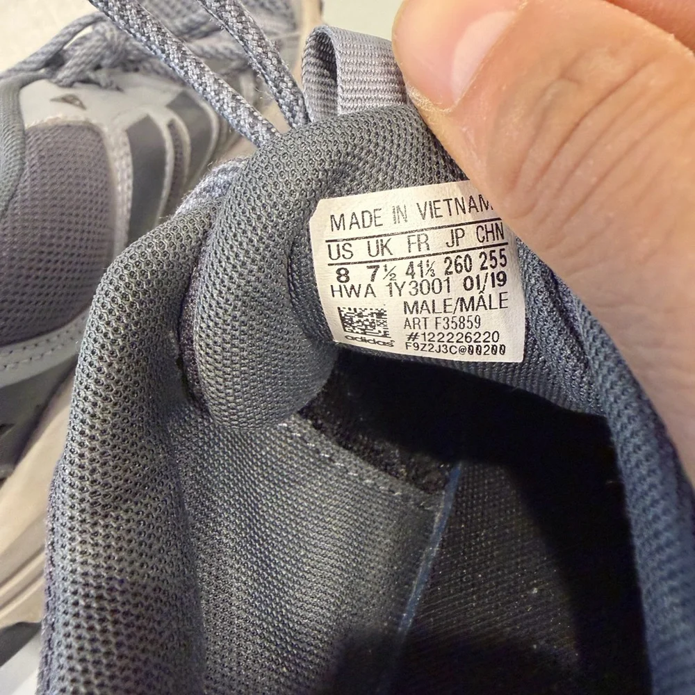 Size‎ 8- Adidas Rockadia Trail Triple Grey